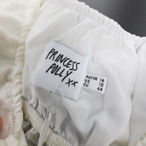 NWT Princess Polly Dominic Top White 90s Y2k Soft Girl Coquette Baddie Resort - Picture 6 of 7